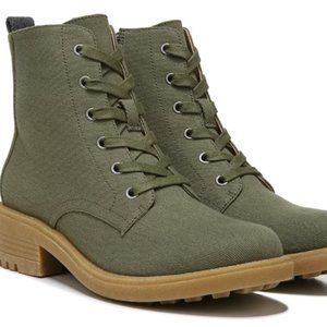 Canvas combat boot